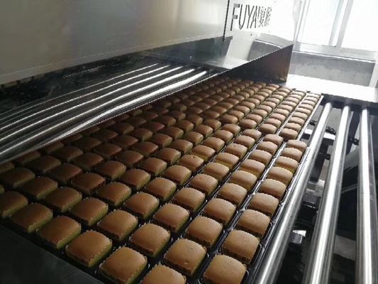 خرید سیستم همزن آئینه کیک با ظرفیت 400kg / hr برای تولید کیک خردل تولید آنلاین