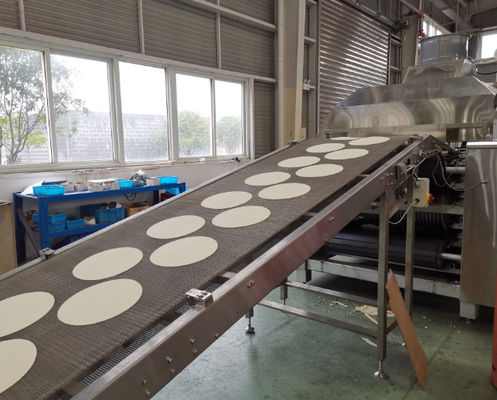 خرید G650 خط تولید tortilla صنعتی از 304 فولاد ضد زنگ مجهز به صفحه لمسی برای تقاضای ظرفیت بالا تولید آنلاین