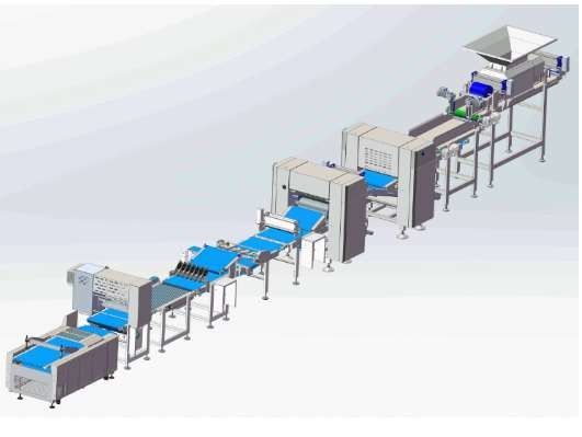 خرید تجهیزات نانوایی صنعتی Ciabatta 1000kg/Hr با چانکر online manufacture